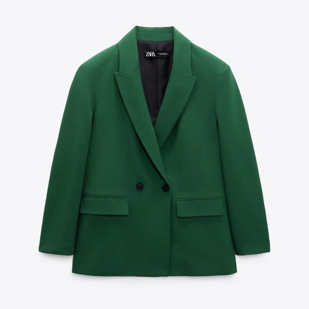 Zara green suit size S